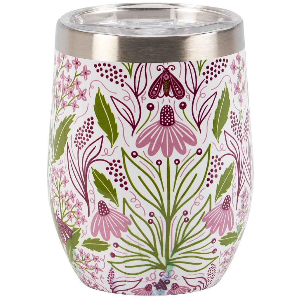 Purple Floral Tumbler