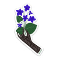 Rhode Island Flower Sticker