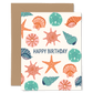 Seashells Happy Birthday Card