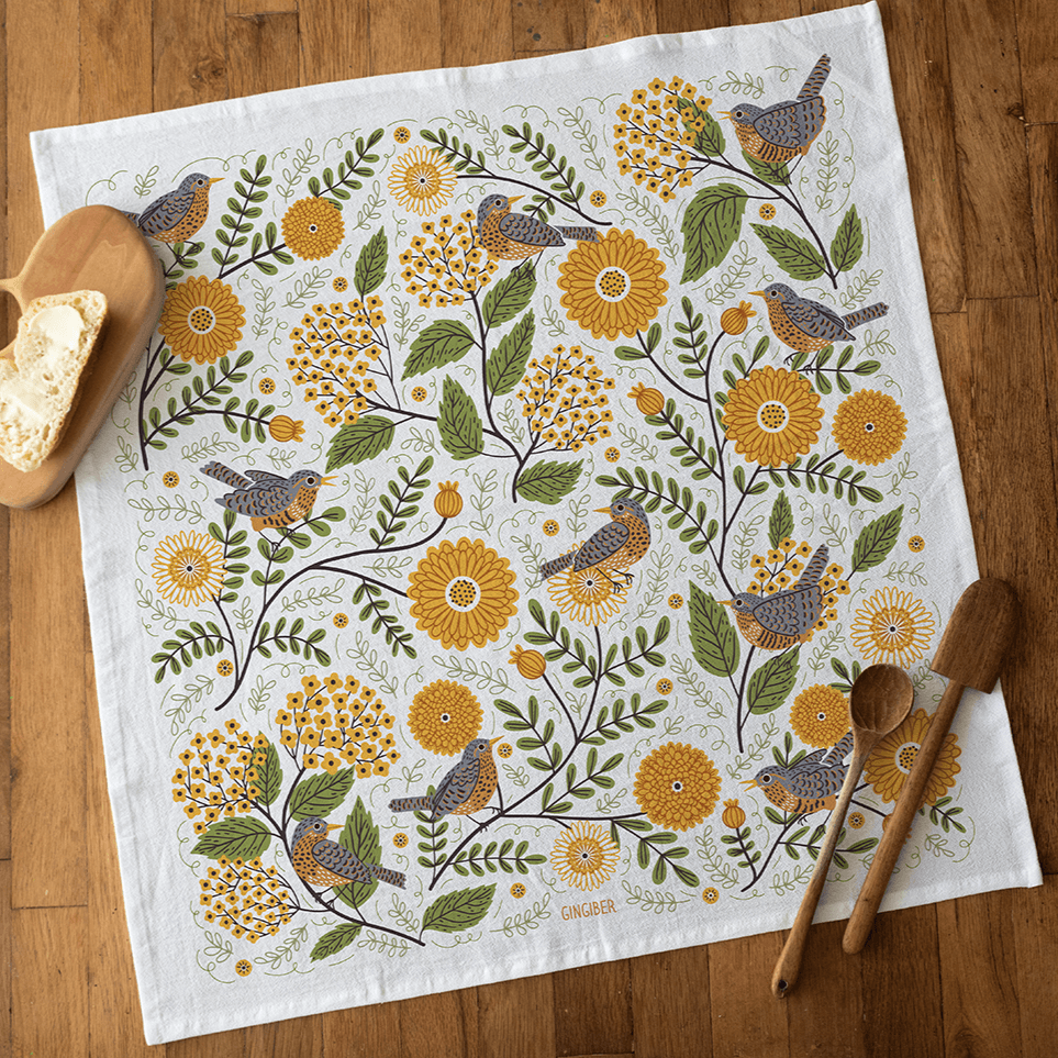 Mums & Robins Tea Towel