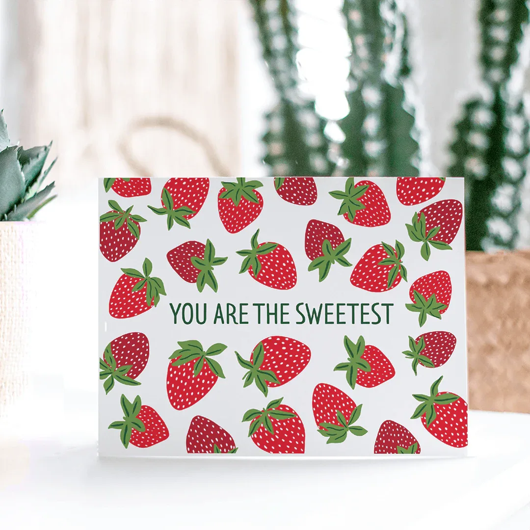 Sweetest Strawberry Card - Gingiber