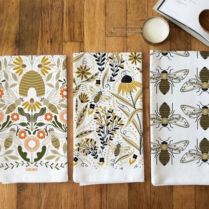 Three Bee Tea Towel Bundle