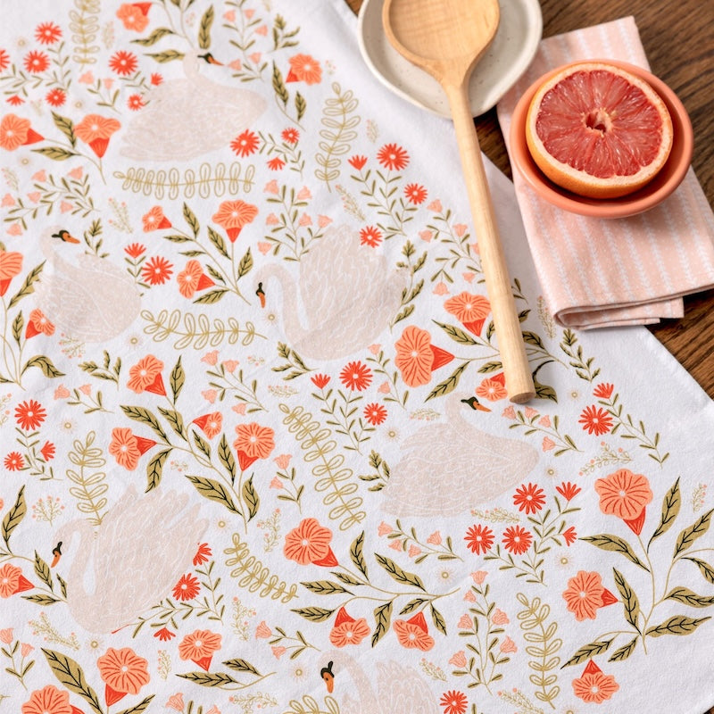 Swan Serenade Tea Towel - SAVE 16%
