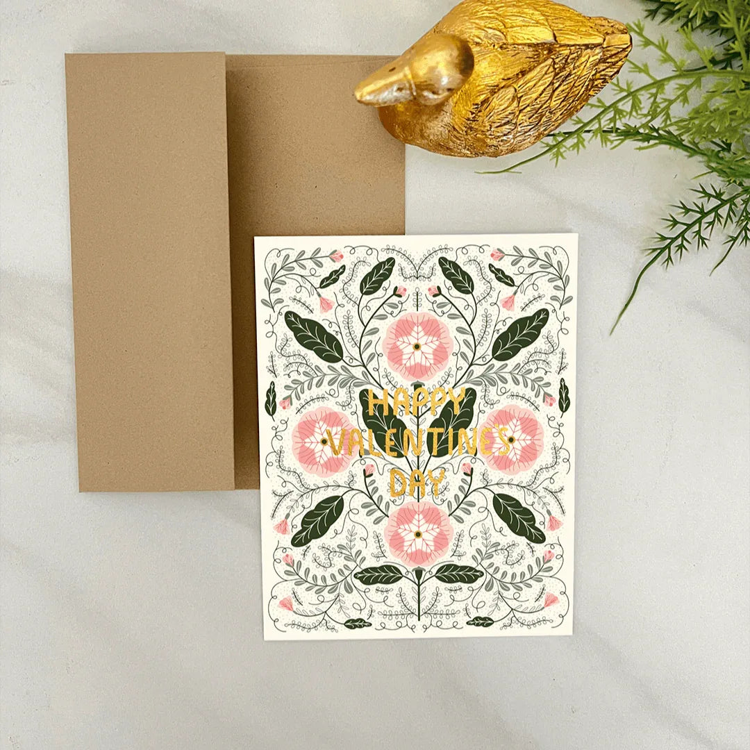 Valentine's Floral Card - Gingiber