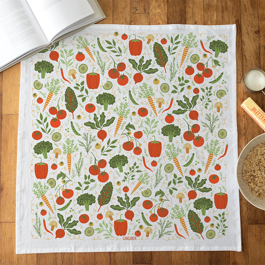 Veggie Tea Towel - Coming soon, Join the Waitlist!