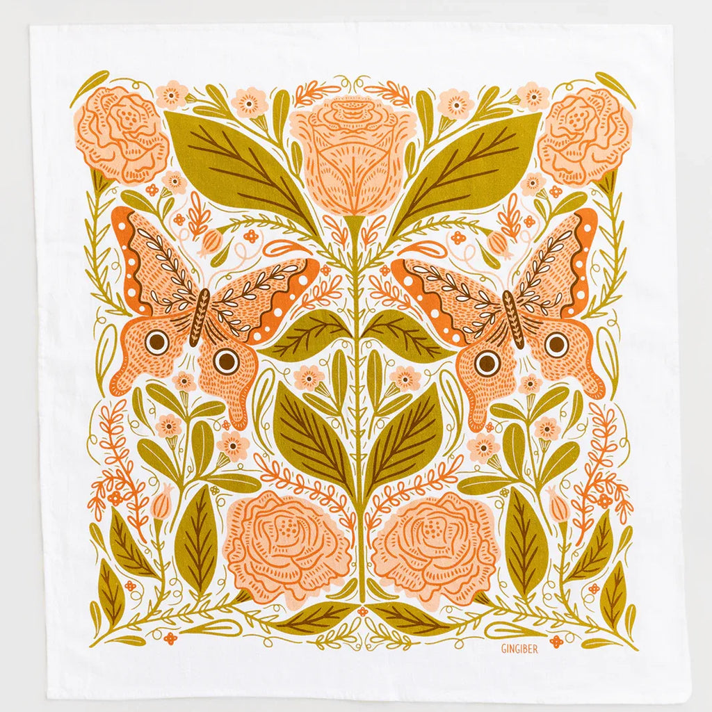 Vintage Butterfly Tea Towel - Gingiber