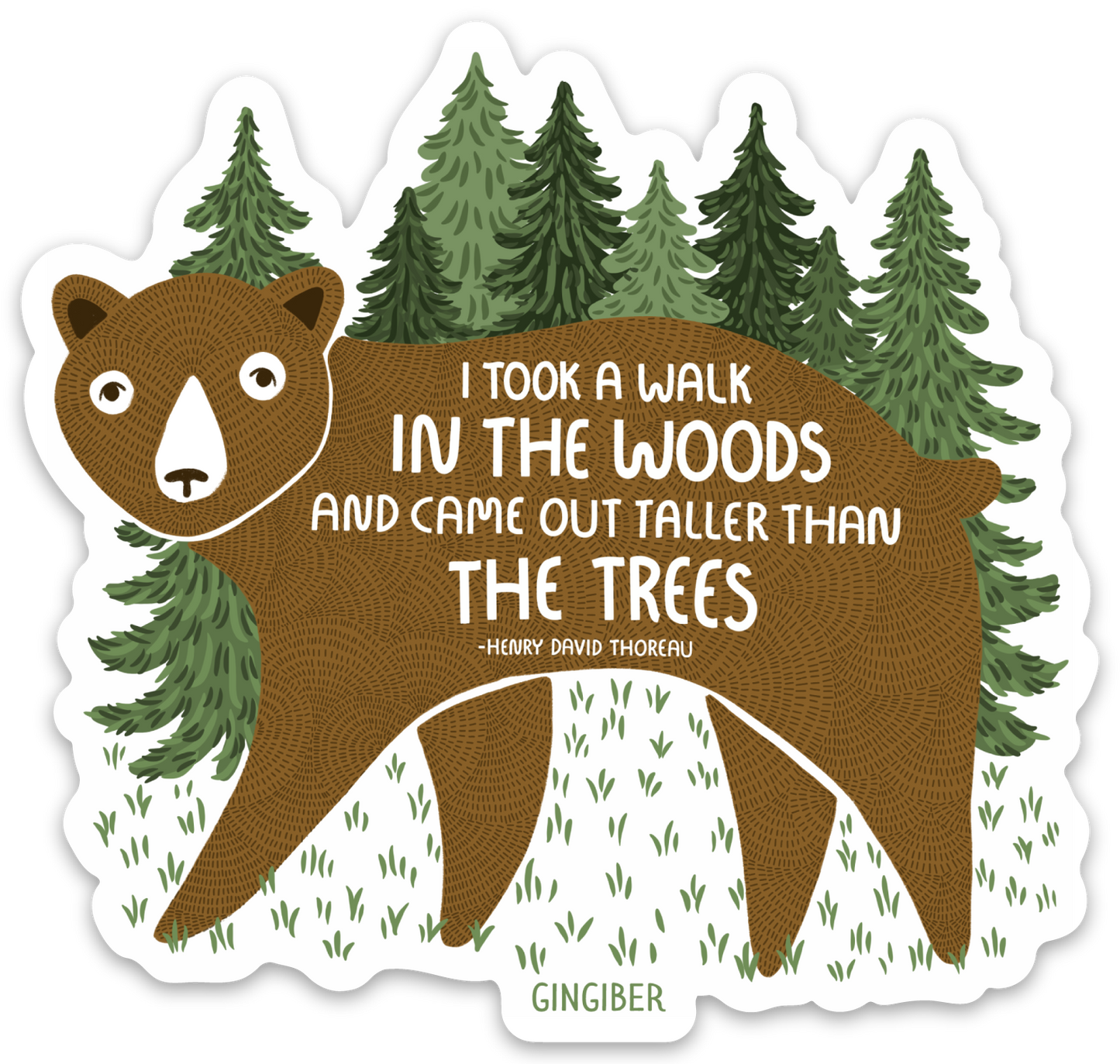 Walk in the Woods Sticker