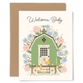 Welcome Baby Chicken Coop Card - Gingiber