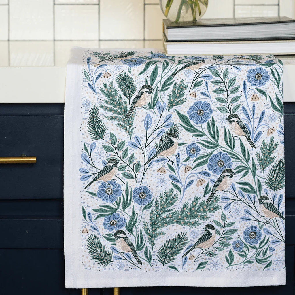 Winter Retreat Tea Towel - Gingiber