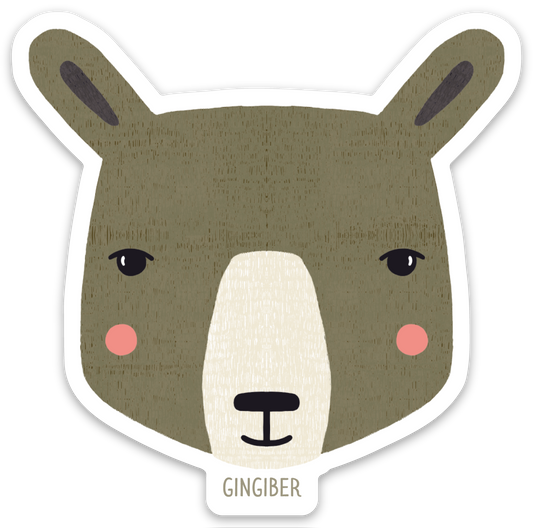 Woodland Bear Sticker
