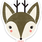 Woodland Deer Sticker