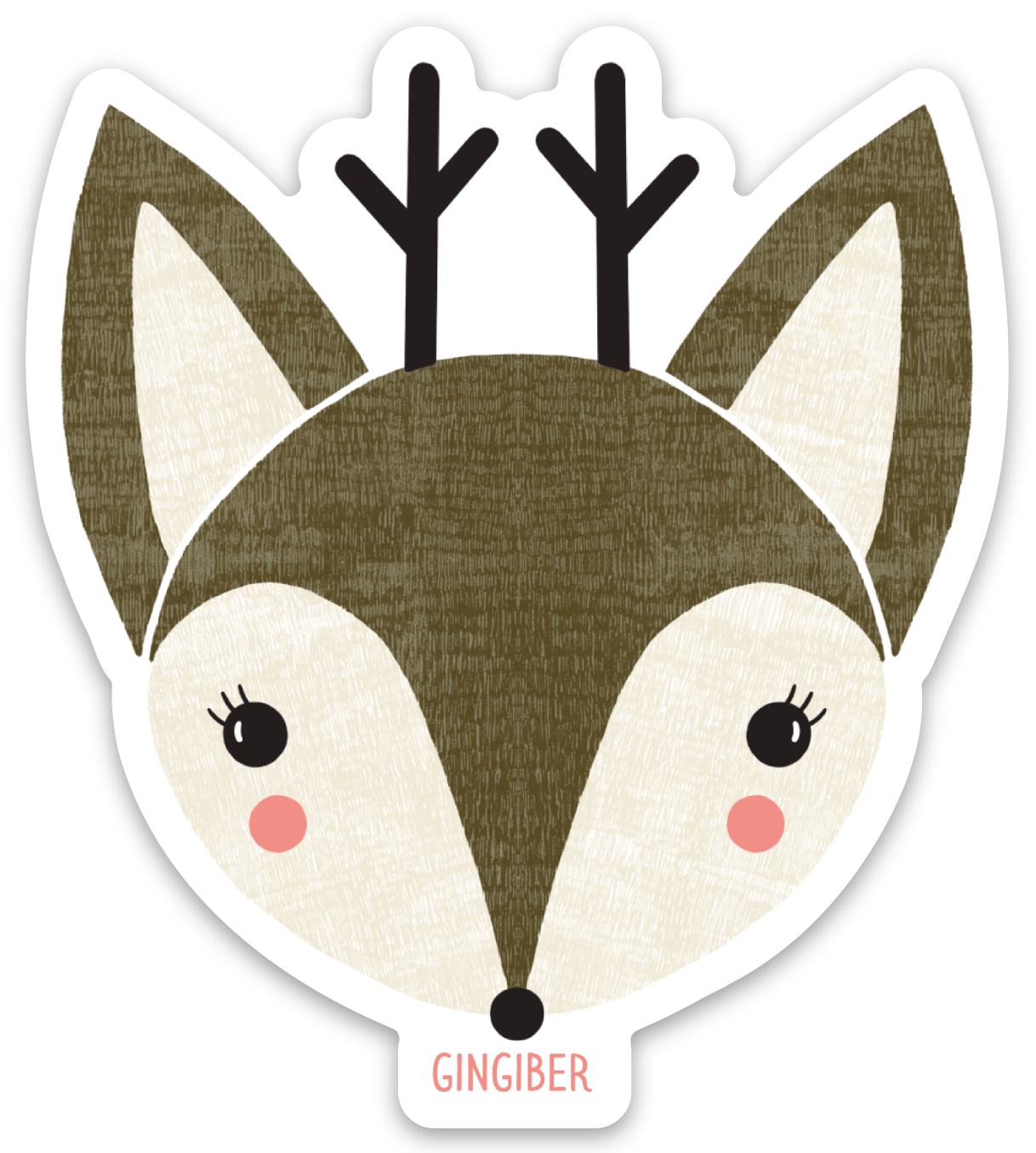 Woodland Deer Sticker