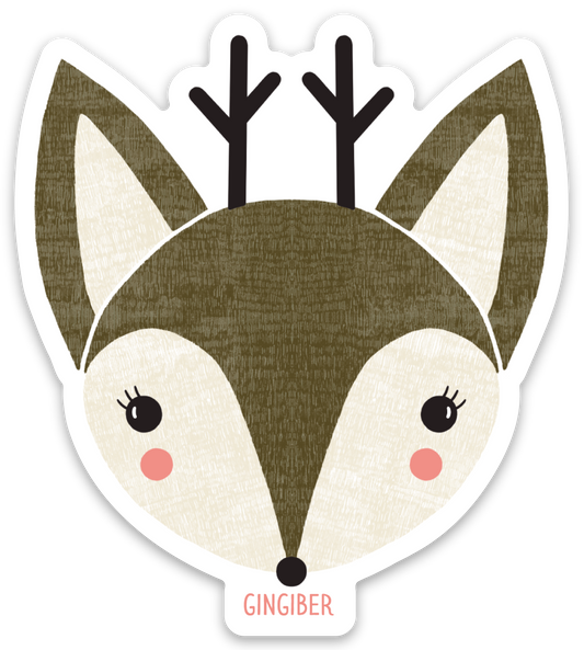 Woodland Deer Sticker