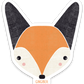 Woodland Fox Sticker