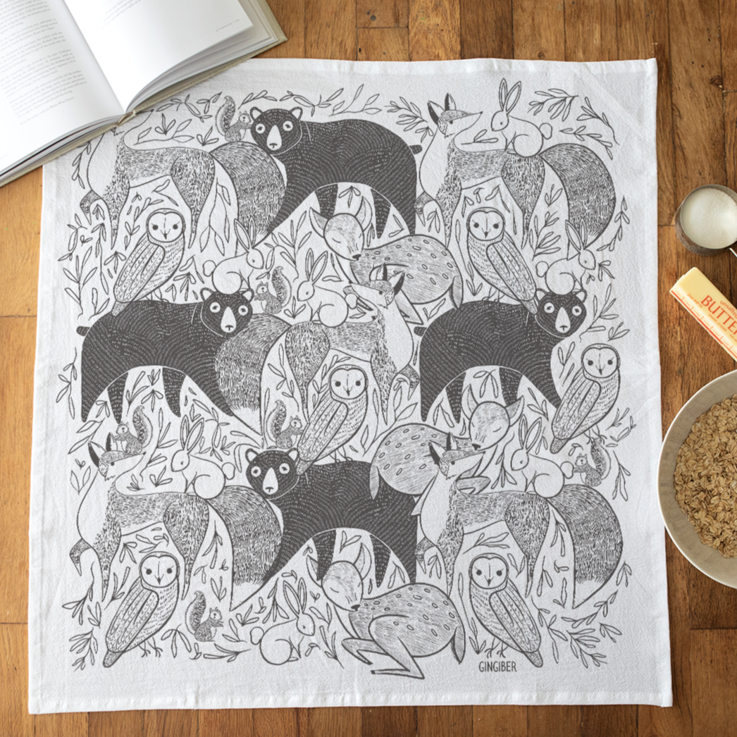 Woodland Wonder Tea Towel