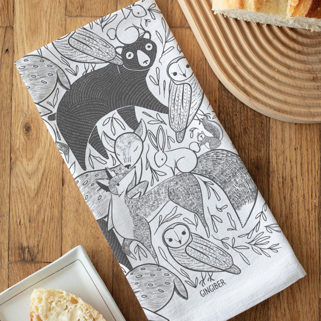 Woodland Wonder Tea Towel