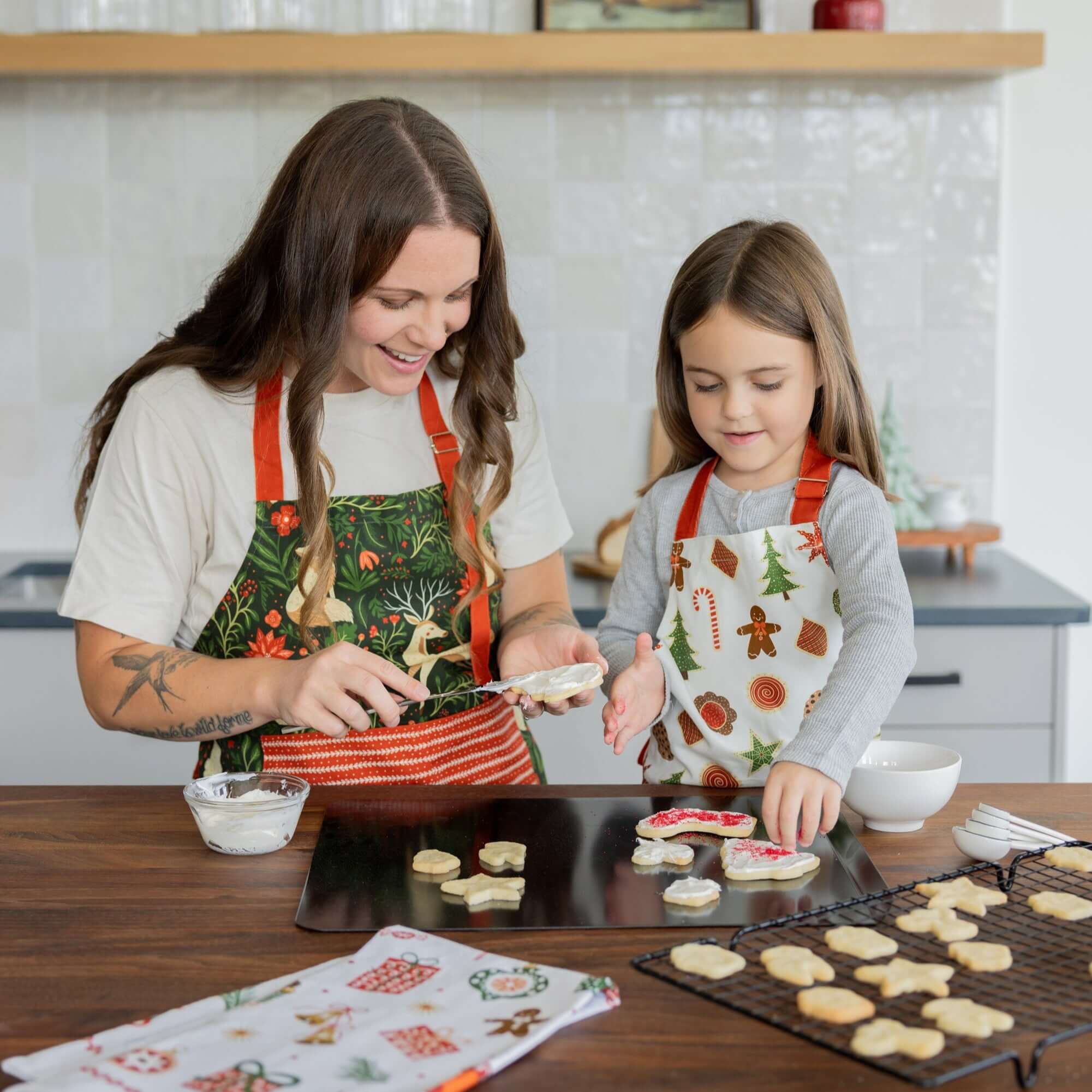Evergreen Christmas Forest Apron