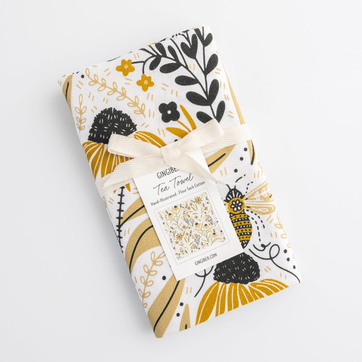 Bee Garden Tea Towel