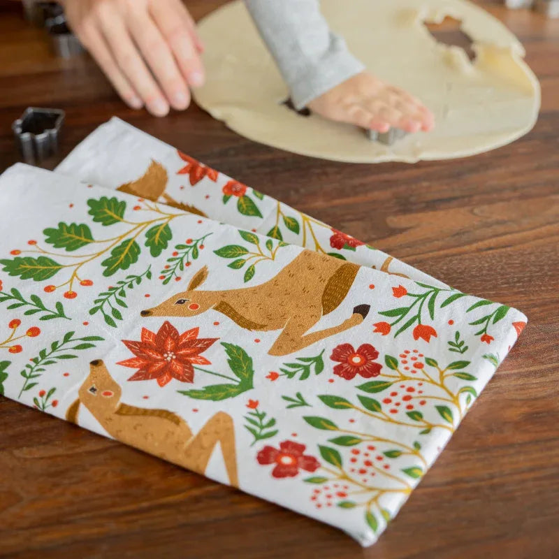 Christmas Forest Tea Towel (REDIRECT) - Gingiber