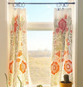set of two tea towels with floral illustrations