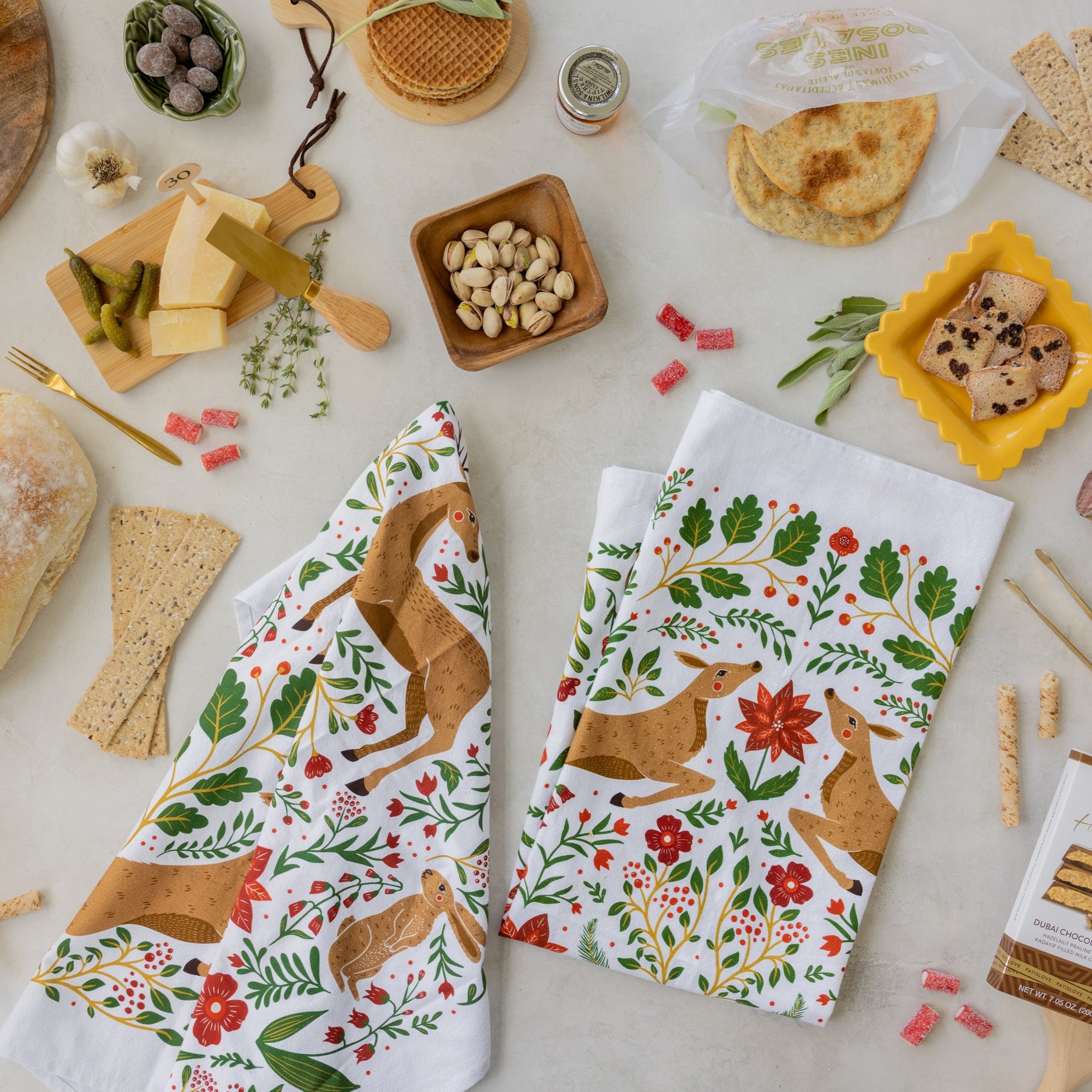 Christmas Forest Tea Towel