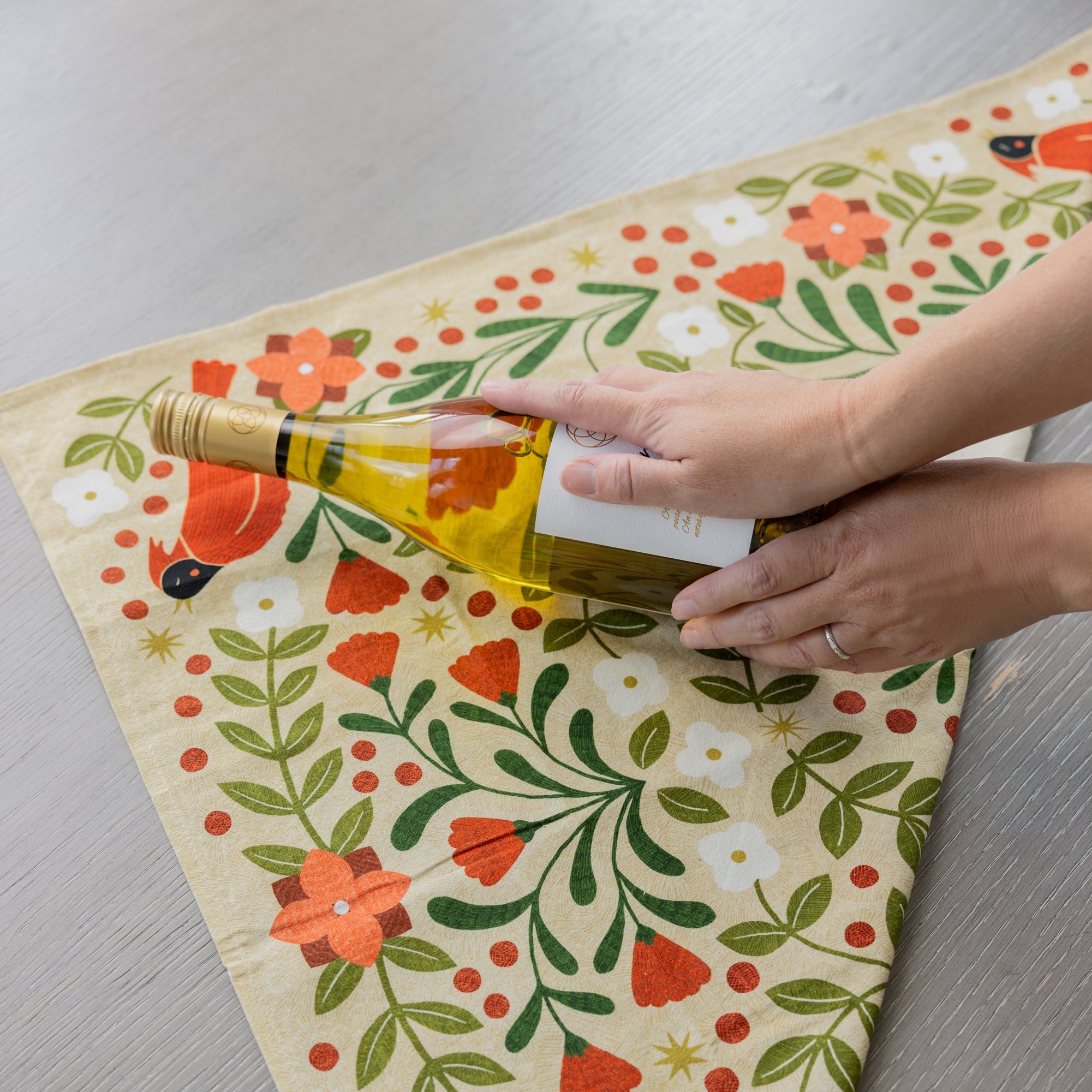 Ginger Cookies Recipe Tea Towel