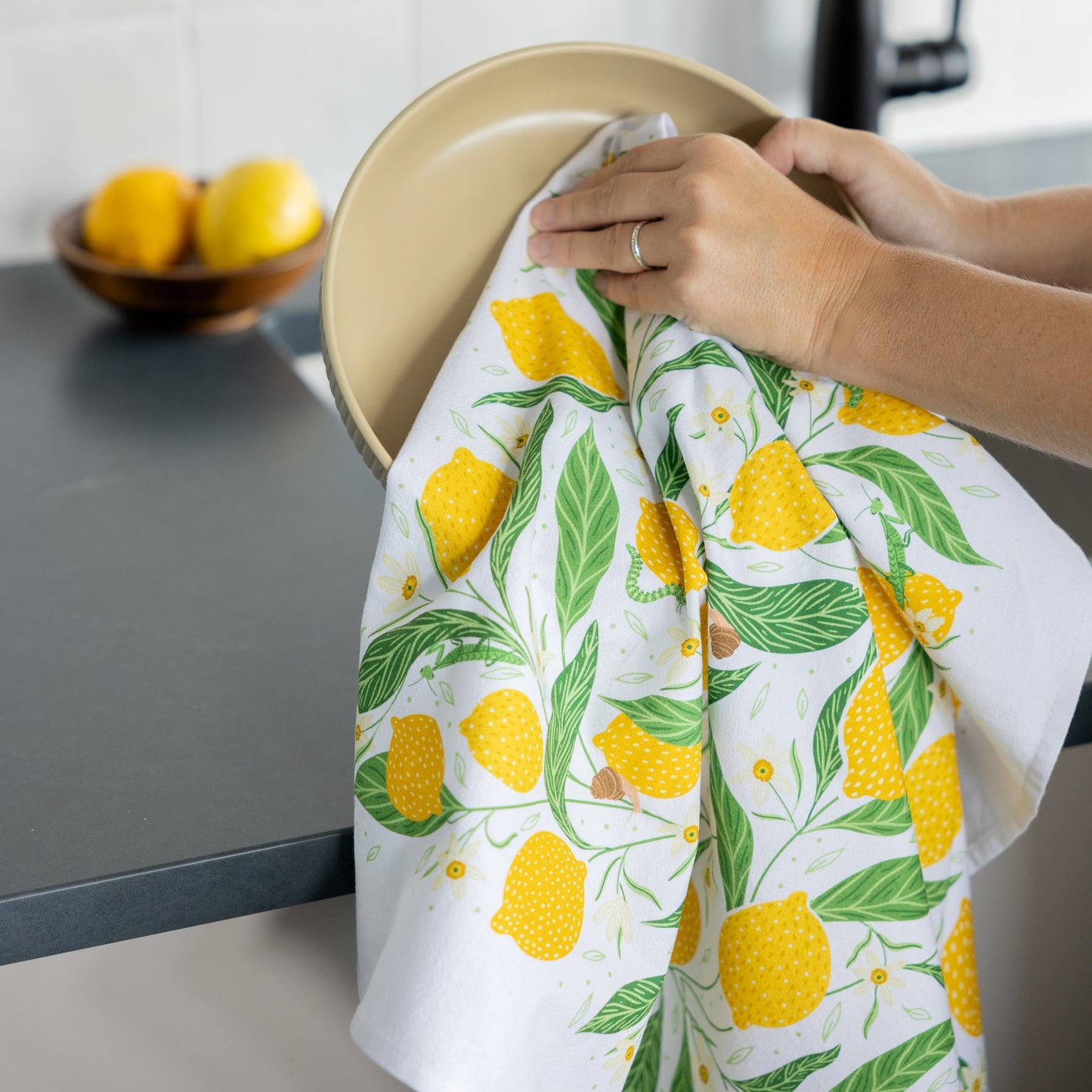 Lemon Grove Tea Towel