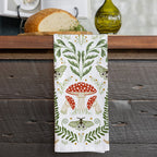Limited Time Mushrooms & Ferns Tea Towel