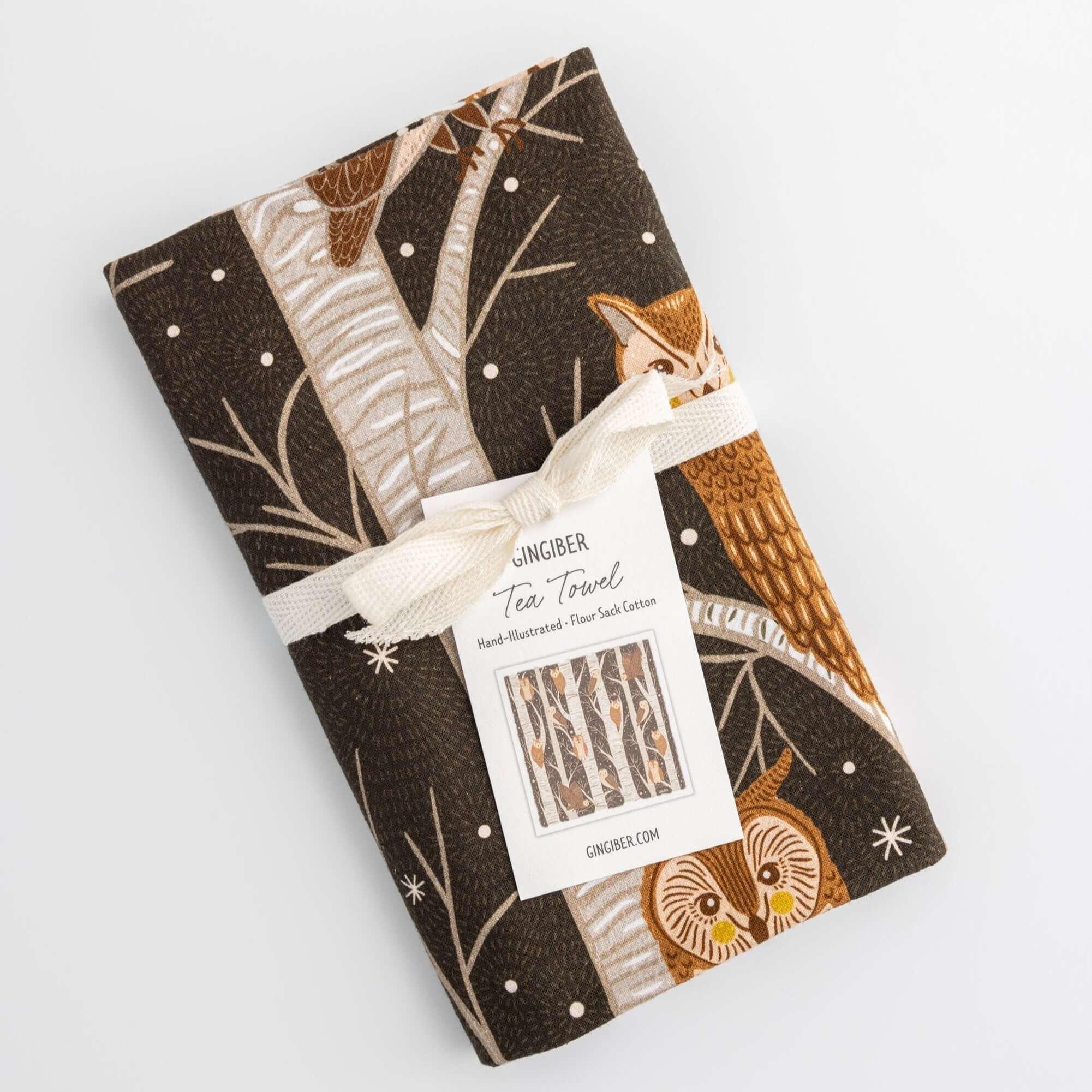 Owl Tea Towel - Gingiber