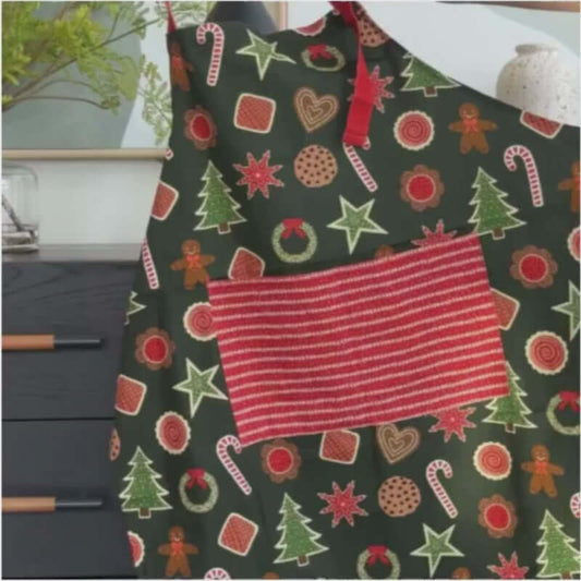 Adult Christmas Cookies Apron
