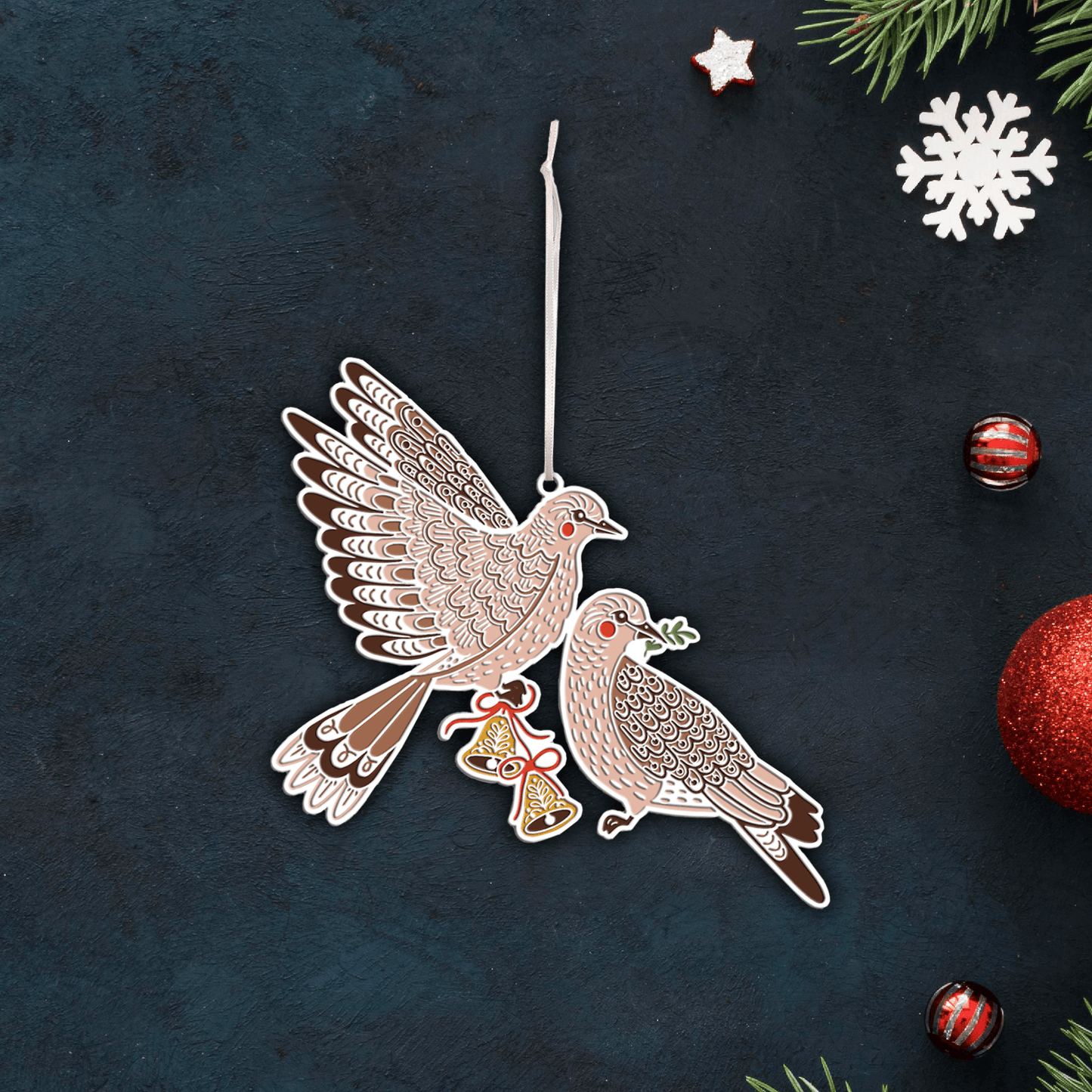 Two Turtle Doves Ornament