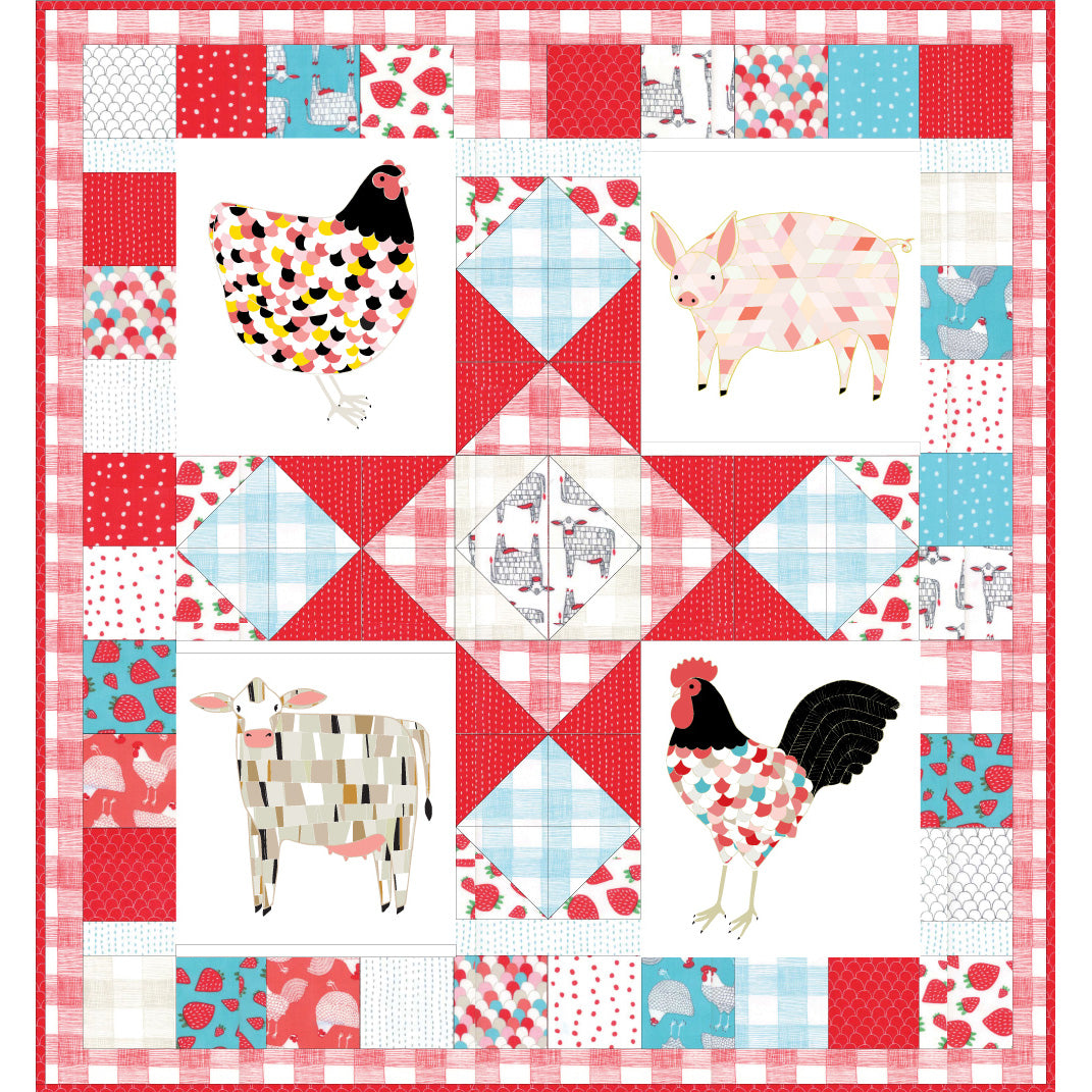 Farm Fresh Panel Quilt Pattern - PDF