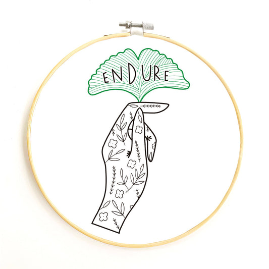 Endure Embroidery Pattern - PDF