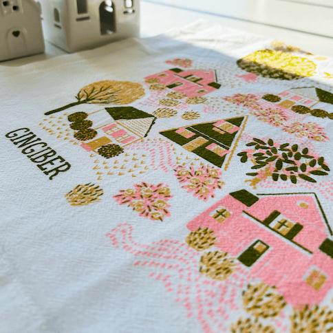 Cottages Tea Towel