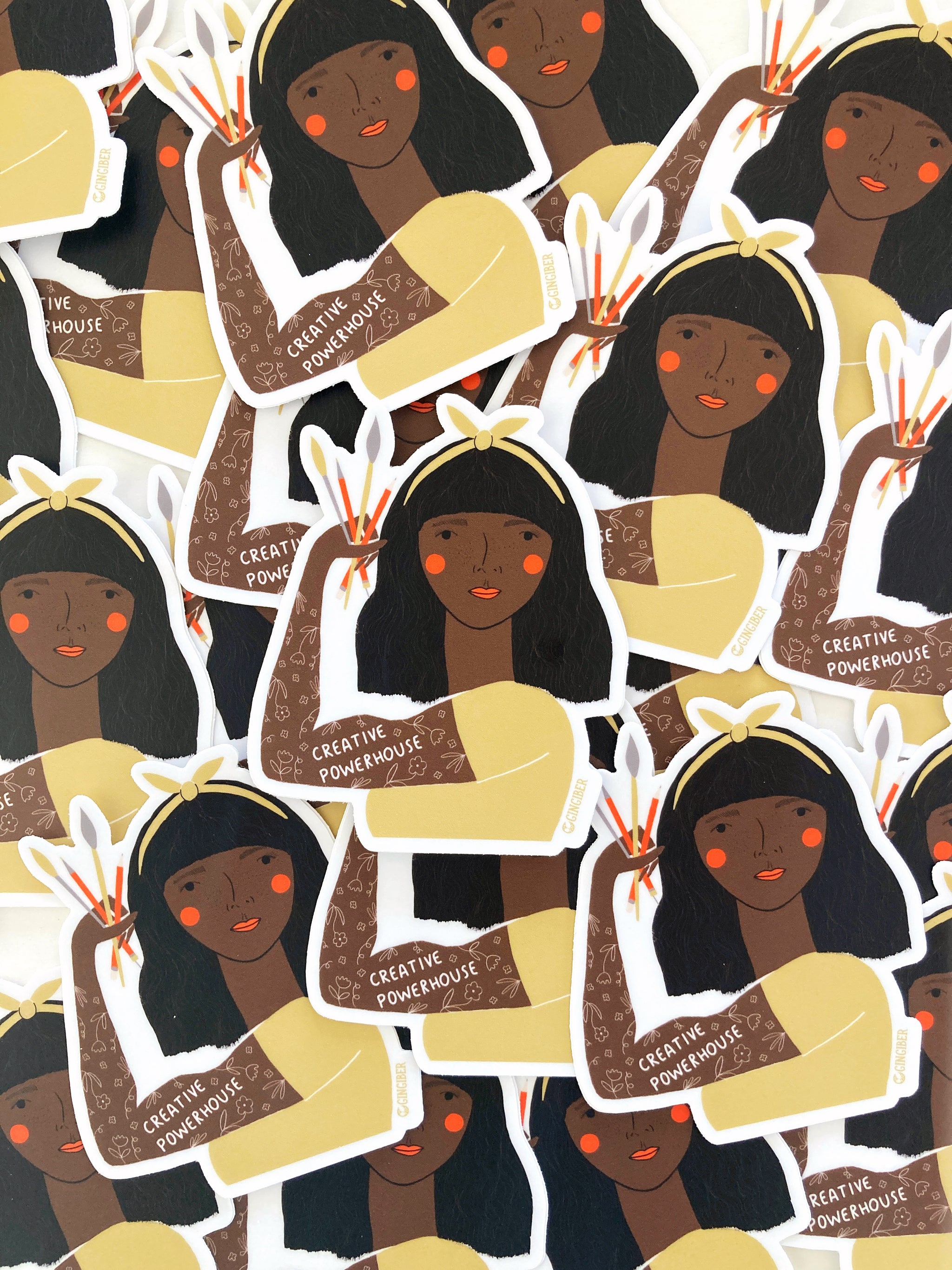 Creative Powerhouse Sticker Yellow Headband Sticker