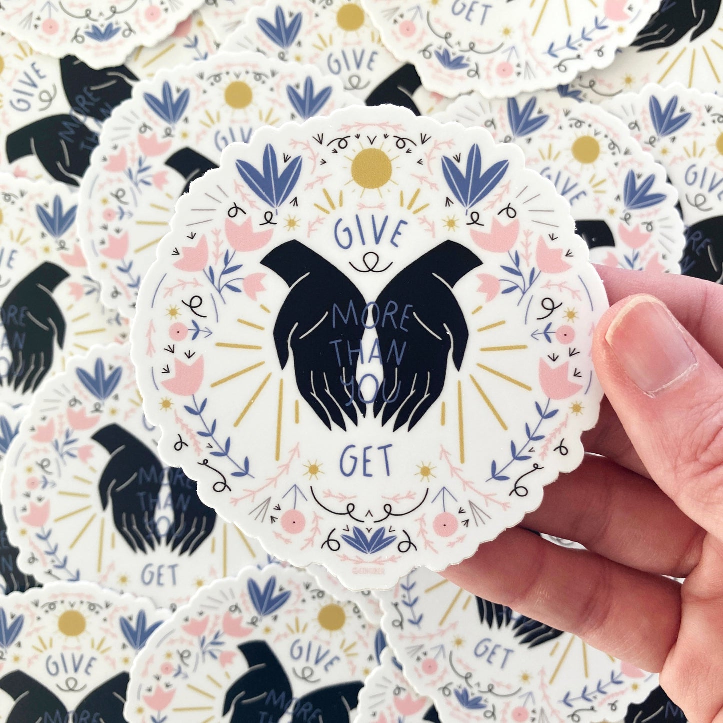 Give More Than You Get Sticker