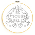 Be Yourself Embroidery Pattern - PDF - Gingiber