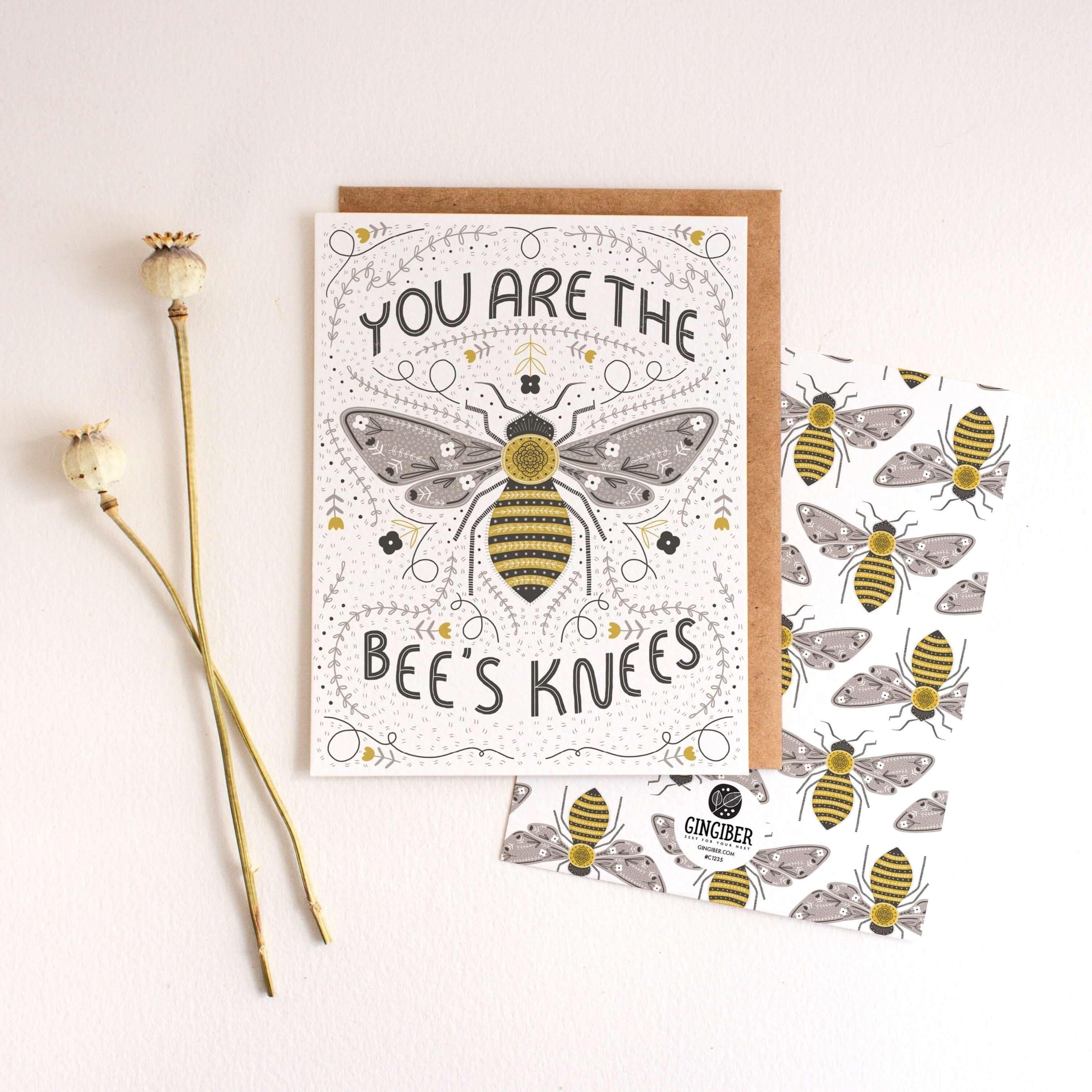 Bee's Knees Card - Gingiber