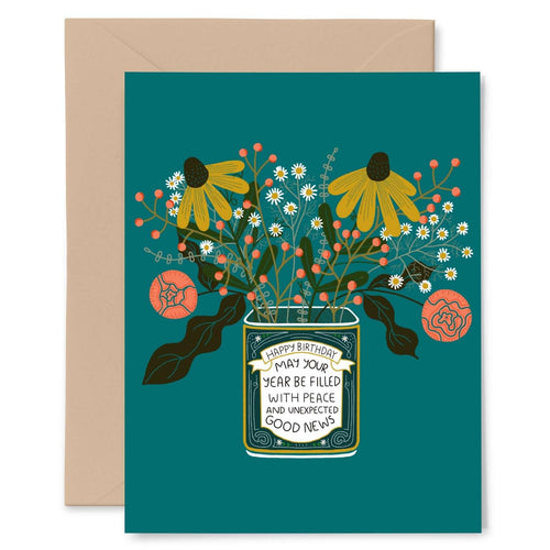 Birthday Flower Tin Card - Gingiber