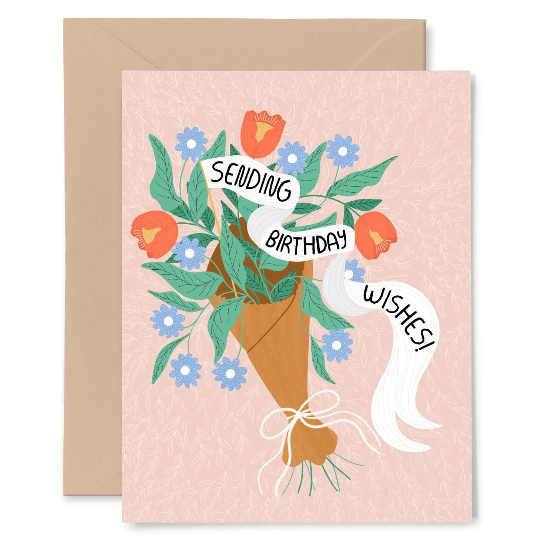 Birthday Bouquet Card - Gingiber