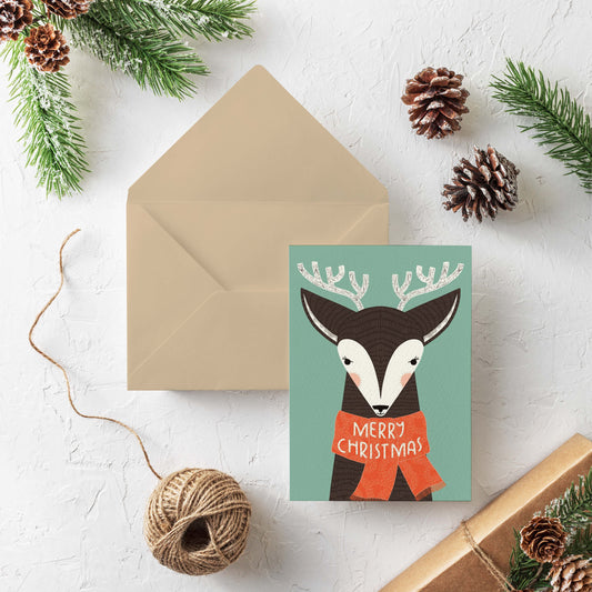 Christmas Deer Card