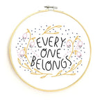 Everyone Belongs Embroidery Pattern - PDF - Gingiber