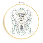 Everything Behind You Embroidery Pattern - PDF - Gingiber