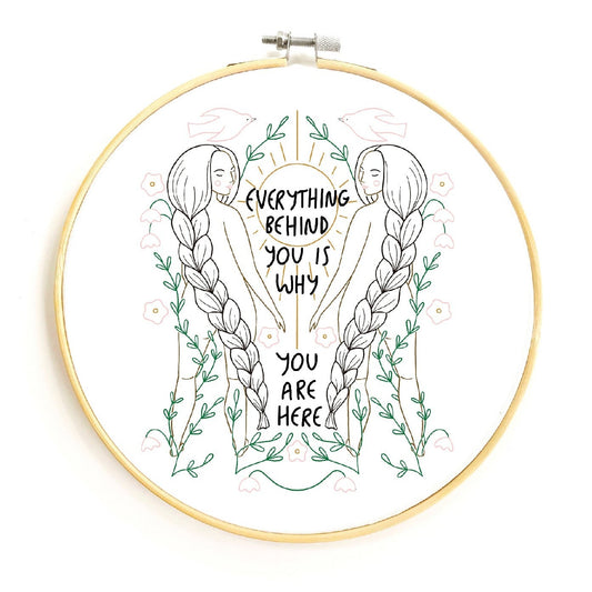 Everything Behind You Embroidery Pattern - PDF