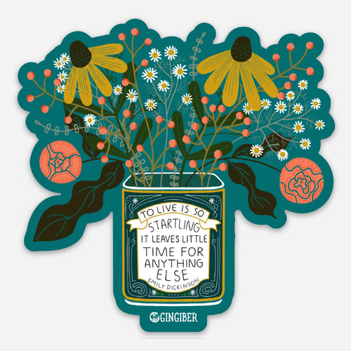 Flower Tin Sticker - Gingiber