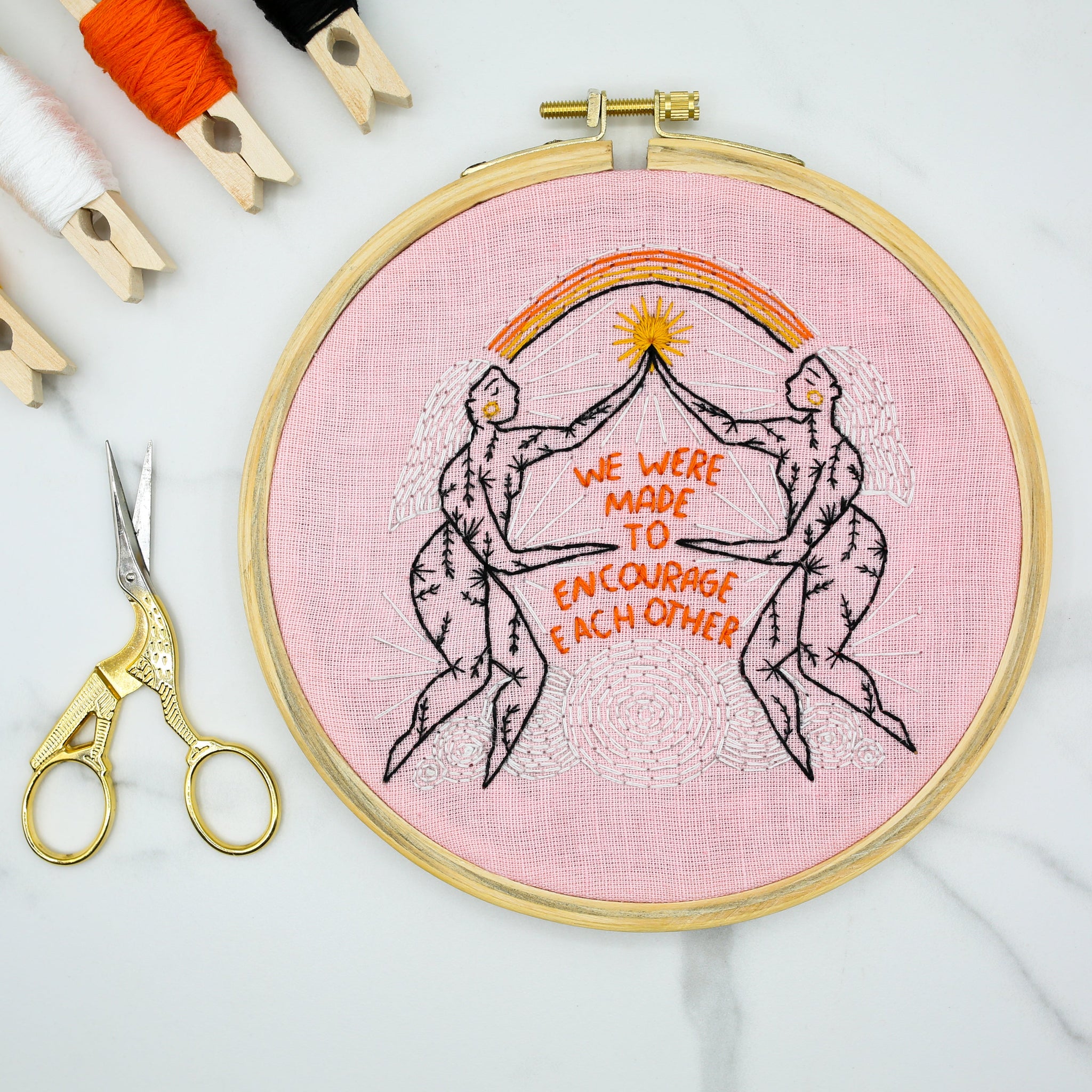 Encourage Each Other Embroidery Kit Gingiber
