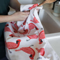 Cardinal Tea Towel - Gingiber