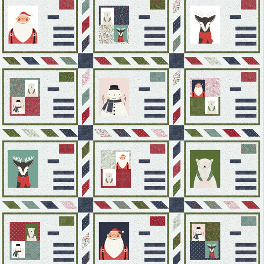 Holiday Cards Quilt Pattern - PDF