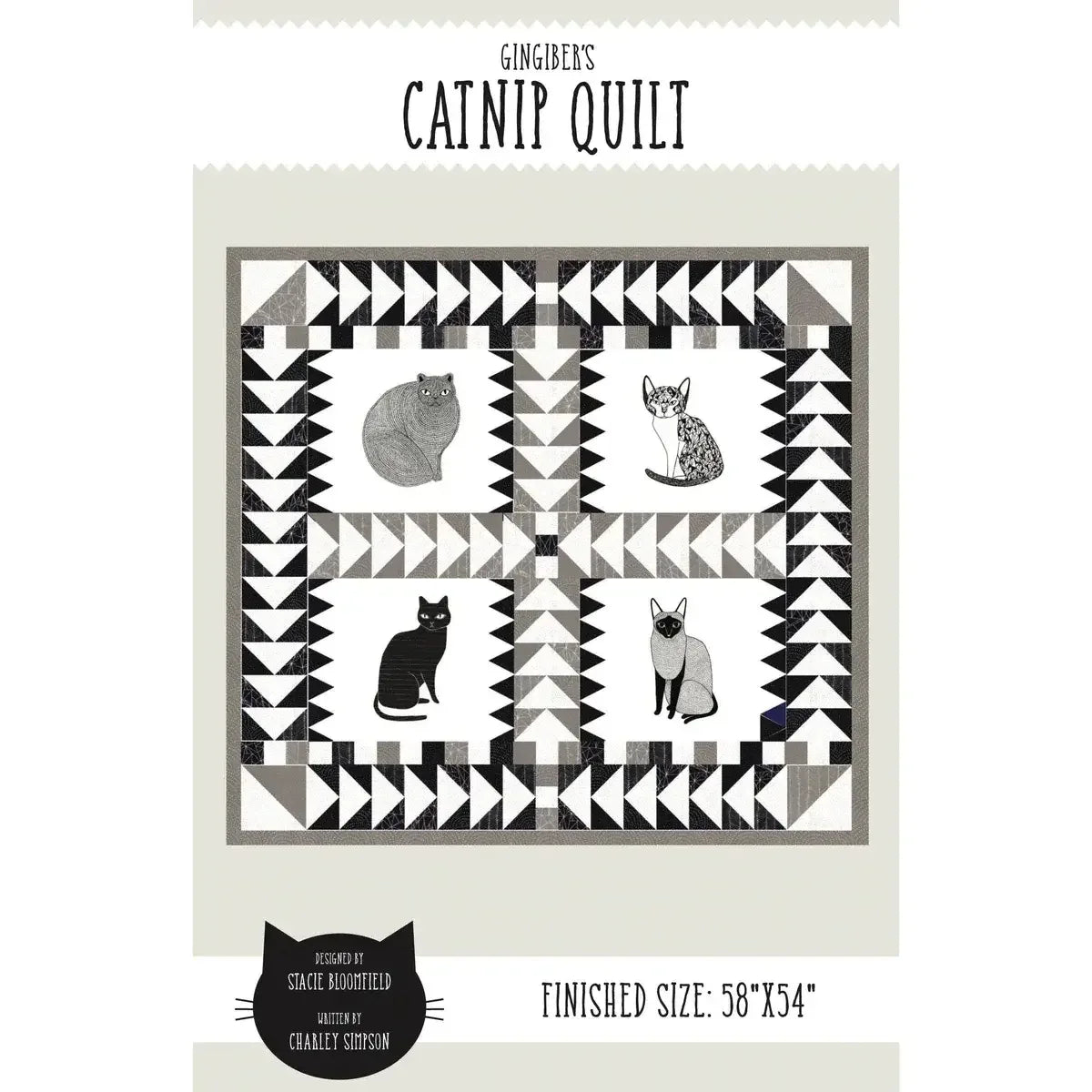 Catnip Quilt Pattern - PDF - Gingiber
