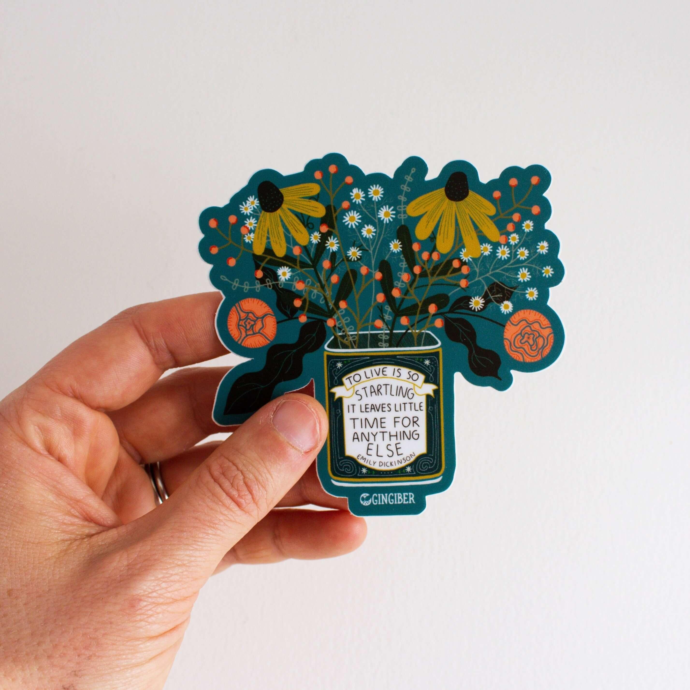 Flower Tin Sticker - Gingiber
